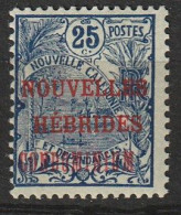 Nouvelles Hébrides Timbre De Nouvelle Calédonie De 1905/1907 Surchargés N°17 Neuf* - Neufs