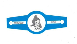 7) Bague De Cigare Série Tintin Bleue Blanche Royal Flush Kuifje Zorrino En Superbe.Etat - Werbeobjekte