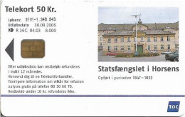 Denmark - Tele Danmark (chip) - Horsens State Prison (Cn.3101) - TDR036C - 04.2003, 50kr, 8.000ex, Used - Denmark