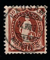 1896  Helvetia Michel CH 60YCc Yvert Et Tellier CH 74 Stanley Gibbons CH 148B  Used - Gebraucht