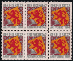 Infantrie 328 Gezähnter Sechser Block - Geb. Füs. Bat. 42 - Postfrisch/**/MNH - Labels