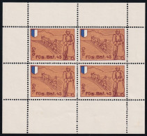 Infantrie 344 Gezähnter Block Ohne Inschrift - Geb. Füs. Bat. 44 - Postfrisch/**/MNH - Vignetten