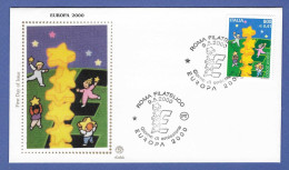 Italien / Italia  2000  Mi.Nr. 2702 , EUROPA CEPT Kinder Bauen Sternenturm - FDC  ROMA Filatelico  9.5.2000 - 2000