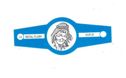 14) Bague De Cigare Série Tintin Bleue Blanche Royal Flush Kuifje Colonel Faud Armée Saoudienne En Superbe.Etat - Objetos Publicitarios