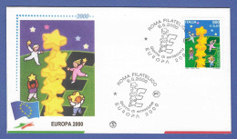 Italien / Italia  2000  Mi.Nr. 2702 , EUROPA CEPT Kinder Bauen Sternenturm - FDC  ROMA Filatelico  9.5.2000 - 2000