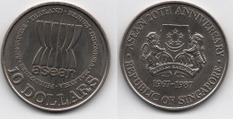 Singapore - 10 Dollars 1987 UNC ASEAN 20th Ann. Lemberg-Zp - Singapore