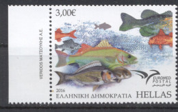 Greece 2016 Euromed Fish Of The Mediterranean MNH XF. - Nuovi