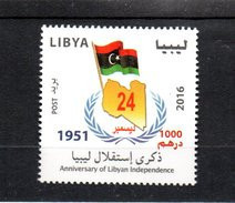 2016- Libya- Anniversary Of Libyan Independence- Flag- Complete Set 1v. MNH** - Libye