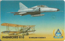 S. Africa - Telkom - De Havilland 9, Air Forces (Cn. Dashed Ø, Thin), Chip Siemens S30, 1995, 10R, Used - South Africa