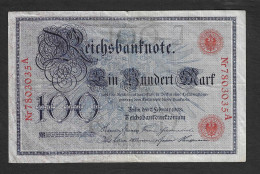 Germania - Banconota Circolata Da 100 Marchi P-33a - 1908 #17 - 100 Mark