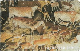 S. Africa - Telkom - Large Herd 2, (Cn. Dashed Ø, Thin), Chip Siemens S30, 1994, 50R, Used - Afrique Du Sud