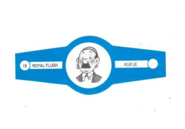 19) Bague De Cigare Série Tintin Bleue Blanche Royal Flush Kuifje Dupond Où Dupont Détective En Superbe.Etat - Advertisement