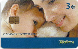 Spain - Telefónica - Cuidamos Tu Confianza - Baby And Mom - P-558 - 11.2004, 3€, 11.500ex, Used - Emisiones Privadas