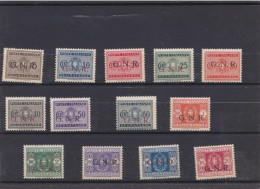 REPUBLIQUE SOCIALE ITALIENNE - 1944 - TAXE - N° 1 A 13 - NEUF - SIGNES - Strafport