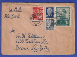 DDR 1951 Brief Gelaufen Von Bautzen Nach New York. U.a. Mi.-Nr. 286 - Andere & Zonder Classificatie