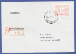 Griechenland Frama-ATM 1984, R-FDC Mit ATM Aus OA 001, EF 107 Dr. - Automatenmarken [ATM]