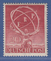 Berlin 1950 ERP-Programm Mi.-Nr. 71  20Pfg Wert  ** - Ungebraucht