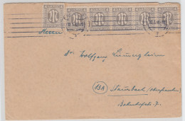 Bizone AM-Post Mi.-Nr. 2z  MEF 6 Stück Auf Brief Von Hamburg Nach Steinach - Covers & Documents