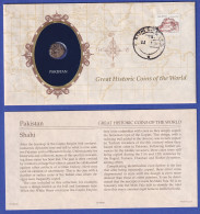 Münzbrief Franklin Mint Pakistan Mit Mittelalterlicher Münze Shahi - Andere - Azië