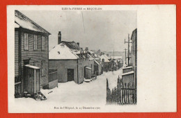 SAINT PIERRE ET MIQUELON RUE DE L' HOPITAL LE 25 12 1907 - Saint-Pierre-et-Miquelon