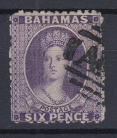 Bahamas 1863 Königin Viktoria Mi.-Nr. 7 A Sauber Gebraucht - Bahamas (1973-...)