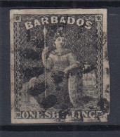 Barbados 1858 Sitzende Britannia Mi.-Nr. 5 Sauber Gebraucht - Barbados (1966-...)