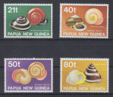 Papua Neu Guinea 1991 Gehäuse Von Landschnecken Satz Mi.-Nr. 631-34 **  - Papouasie-Nouvelle-Guinée