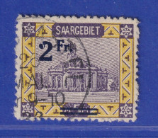 Saar 1921 Mi.-Nr. 81 Mit Aufdruck-Fehler II Gebr. Kopf Der 2 , O BLIESKASTEL Gpr - Gebraucht