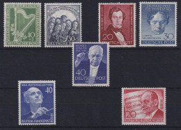 Berlin 1950/56 Musik-Lot Mi.-Nr.72-73, 74, 87, 124, 128, 156 Postfrisch**  - Ungebraucht