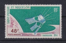 St. Pierre Und Miquelon 1966 Start Des Franz. Satelliten D1 Mi.-Nr. 415 **  - Autres & Non Classés