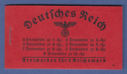 Deutsches Reich 1939 Hindenburg Markenheftchen MH 37.4 ** - Carnets