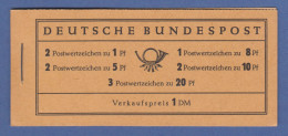 Bundesrepublik Heuss Markenheftchen Mi.-Nr. MH 4 Xv Postfrisch **  - 1951-1970