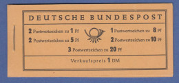 Bundesrepublik Heuss Markenheftchen Mi.-Nr. MH 4 Y II **  - 1951-1970