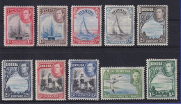 Bermuda 1938 Freimarken Mi.-Nr. 101-110 Satz Kpl. Ungebraucht * / MLH  - Bermudes