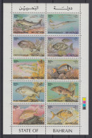 Bahrain 1985 Fische Mi.-Nr. 354-363 Kleinbogen ** - Bahreïn (1965-...)