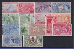 Bermuda Freimarken Mi.-Nr. 130-147 Satz Inkpl. Ohne 130,131,140 * / MLH  - Bermuda