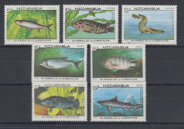 Nicaragua 1987 Fische Mi.-Nr. 2829-2835 Kpl. Satz 7 Werte ** - Nicaragua