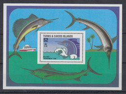 Turks & Caicos Mi.-Nr. Block 73 Postfrisch ** / MNH Fische - Turks & Caicos (I. Turques Et Caïques)