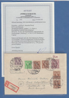 Bizone AM-Post 60Pfg Mi-Nr. 33aAz Oberrandstück Auf Portoger. R-Brief O Duisburg - Briefe U. Dokumente