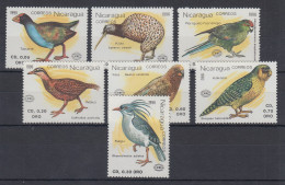 Nicaragua 1990 Vögel Mi.-Nr. 3022-3028 Kpl. Satz 7 Werte ** - Nicaragua