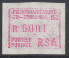 Südafrika FRAMA-Sonder-ATM Pietermaritzburg Aus OA,  Mi.-Nr. 7.2 - Automatenmarken (Frama)