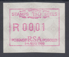 Südafrika FRAMA-Sonder-ATM STAMPS 150 SEELS , Rotlila ,  Mi.-Nr. 9d - Automatenmarken (Frama)