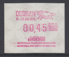 Südafrika FRAMA-Sonder-ATM ETHEKWINI DURBAN 1993 Von VS,  Mi.-Nr. 12.1 - Affrancature Meccaniche/Frama