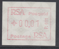 Südafrika FRAMA-ATM Mit Aut.-Nr. P. 001 Auf Sicherheitspapier   Mi.-Nr. 5.2c - Frama Labels