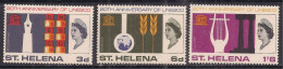 St Helena 1966 QE2 Set Unesco MNH SG 209-11 ( F476 ) - Saint Helena Island