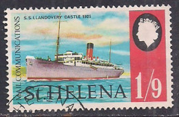 St Helena 1969 QE2 1/9d Ships SG 243 Used ( F1177 ) - Saint Helena Island