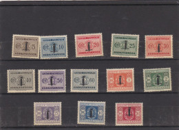 REPUBLIQUE SOCIALE ITALIENNE - 1944 - TAXE - N° 14  A 26 - FAISCEAU - NEUF - Taxe