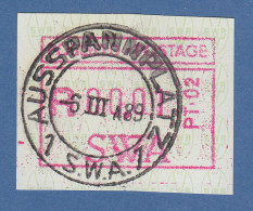 Südwestafrika FRAMA-ATM Nr.1 Aut.-Nr. PT-02  Aus OA Mit Orts-ET-O AUSSPANNPLATZ - Frama Labels