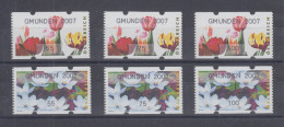 Österreich Sielaff-ATM Mi.-Nr. 6 Und 7 GMUNDEN 2007, Je Satz 55-75-100 ** - Timbres De Distributeurs [ATM]