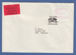 RSA 1986 Sonder-ATM Johannesburg Mi.-Nr 2 Hoher Wert 1,94 A. R-Expr.-Brief - Viñetas De Franqueo (Frama)